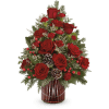 Teleflora's Ruby Radiance Tree - Deluxe. An arrangement by Michael's Flowers.