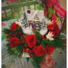 Christmas Village Design - Deluxe. An arrangement by Sun Valley Florist.