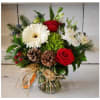 Winter Country Jar Collection - Standard. An arrangement by Loyalist Flowers.