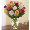 MIXED COLOR ROSE ASSORTMENT - Premium. An arrangement by Last Minute Gifts and Flowers.