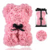 Pink Rose Teddy Bear - Deluxe. An arrangement by Select Flowers.