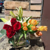 Bloom Joy Cube Arrangement - Standard. An arrangement by Flowers by Girlfriends.