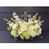 Crystal cross tribute - Deluxe. An arrangement by Bill's Flowers Arrangements.
