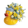 Teleflora's Lucky Ducky Boy Bouquet - Standard. An arrangement by Believe Flowers.