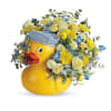Teleflora's Lucky Ducky Boy Bouquet - Premium. An arrangement by Believe Flowers.