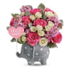 Teleflora's Hello Sweet Baby - Pink - Premium. An arrangement by Believe Flowers.