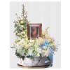Angelic Harmony Tribute Urn - Deluxe. An arrangement by Flowers by Peter.