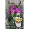 Sally's Planter with Plush Plant - Standard. An arrangement by Triple A Florist.