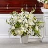 Thoughts of Tranquility Floor Basket - Deluxe. An arrangement by Sueppel's Flowers.
