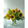 Here Comes The Sunflowers - Standard. An arrangement by Brooklin Floral and Garden Shoppe Inc..