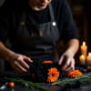 Designer's Choice Halloween Themed Floral Arrangement - Premium. An arrangement by Anne Marie Rose Floral Design.