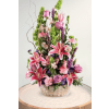 Basket of Beauty S2-4208 - Standard. An arrangement by Blossoms On The Trail.