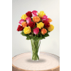 Bright Spark Rose - Deluxe. An arrangement by Blossoms On The Trail.