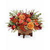 Teleflora's Modern Copper Centerpiece - Standard. An arrangement by Michael's Flowers.