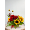 Modern Harvest - Premium. An arrangement by Blossoms On The Trail.