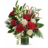 Teleflora's Festive Pines Bouquet - Premium. An arrangement by Fendley Florists.