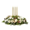 Frosted Centerpiece - Deluxe. An arrangement by Very's Flowers.