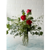 Rose and Eucalyptus Kiss - Premium. An arrangement by Brooklin Floral and Garden Shoppe Inc..