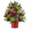TEL Holiday Cheer Tree - Deluxe. An arrangement by Pierson's Flower Shop and Greenhouses.