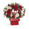 Festive Frosted Blossoms - Premium. An arrangement by Flore's Shop.