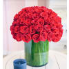 Bountiful Red Roses Vase - Premium. An arrangement by Brickell Exclusive Blooms.