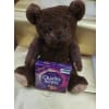 Teddy with chocolates - Deluxe. An arrangement by KW Flowers.