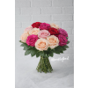 Simply Roses (Pinks, Purple, Blush and Red) - Standard. An arrangement by Brooklin Floral and Garden Shoppe Inc..