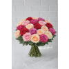 Simply Roses (Pinks, Purple, Blush and Red) - Deluxe. An arrangement by Brooklin Floral and Garden Shoppe Inc..