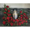 Eternal Embrace Urn Arrangement - Standard. An arrangement by Tom's Florist.