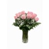 Pink Roses In A Vase - Standard. An arrangement by Flowers by Peter.