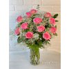 Pink Dozen Roses - Standard. An arrangement by Brooklin Floral and Garden Shoppe Inc..