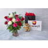 Luxe Dozen Roses and Eucalyptus - Premium. An arrangement by Brooklin Floral and Garden Shoppe Inc..