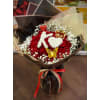 Custom Letter Rose Bouquet – Personalized Red Rose Arrangement - Premium. An arrangement by Flowers by Girlfriends.
