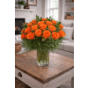PREMIUM ORANGE ROSES - Premium. An arrangement by Petals and Co..