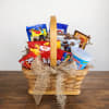 Salty and Sweet Snack Basket - Premium. An arrangement by Petals and Co..