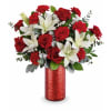 Scarlet Embrace Bouquet - Premium. An arrangement by Sueppel's Flowers.