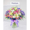 Blush and Lavender Garden Vase | EverBlooming Luxe Designs - Premium. An arrangement by EverBlooming Luxe Designs.