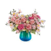 TF Blue Hue arrangment - Premium. An arrangement by Nicol Florist.