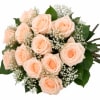 Classic Tiffany Roses Wrapped - Deluxe. An arrangement by Anderson Flowers.