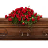 Timeless Love Casket Spray - Deluxe. An arrangement by Anne Marie Rose Floral Design.