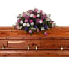 Lavender Dreams Casket Spray - Standard. An arrangement by Anne Marie Rose Floral Design.
