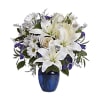 Beautiful in Blue - Standard. An arrangement by Fendley Florists.