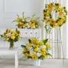 Warm Remembrance Urn Bundle - Standard. An arrangement by J.D. Ballantine's Flowers and Gifts.