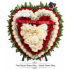 Eternal Love Heart Wreath - Standard. An arrangement by Berlin Flower Shop.