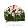 Timeless Trio Rose Casket Spray - Premium. An arrangement by Berlin Flower Shop.
