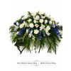 Tranquil Blooms Symphony Casket Spray - Standard. An arrangement by New Britain Flower Shop.