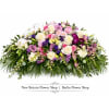 Rose Elegance Casket Spray - Premium. An arrangement by New Britain Flower Shop.