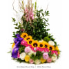 Heavenly Garden Tribute Cremation Ring - Deluxe. An arrangement by Berlin Flower Shop.