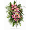 Blushing Memories Standing Spray - Deluxe. An arrangement by Berlin Flower Shop.