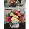 Autumn Radiance Bloom Bag - Premium. An arrangement by New Britain Flower Shop.
